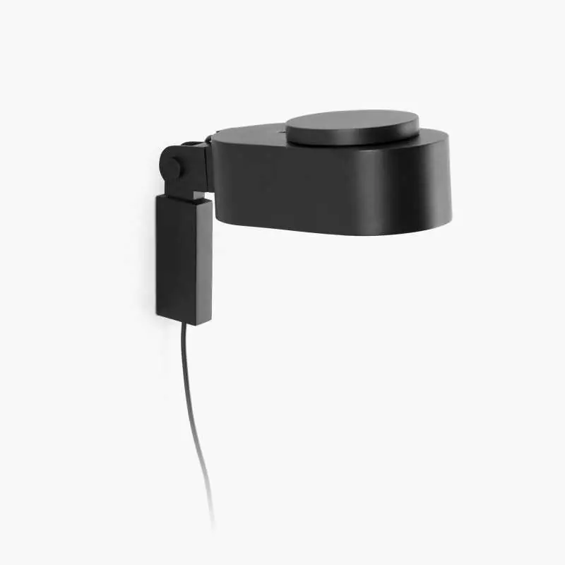 Solo Hoy Lámpara pared aluminio LED integrado negro mate DOMPREL