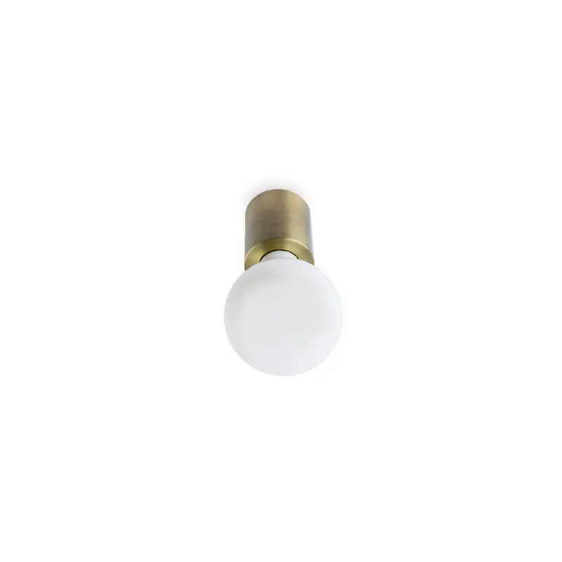 Súper Precio Lámpara pared aluminio E27 oro antiguo ROGNAIX