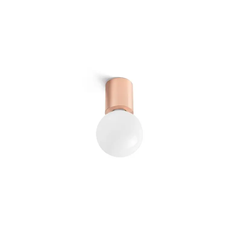 Compra Hoy Lámpara pared aluminio E27 cobre brillo LAROIN