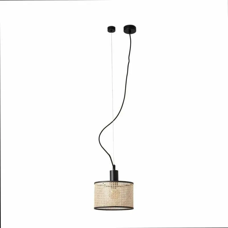 Barato Lámpara techo acero E27 negro mate OUCQUES