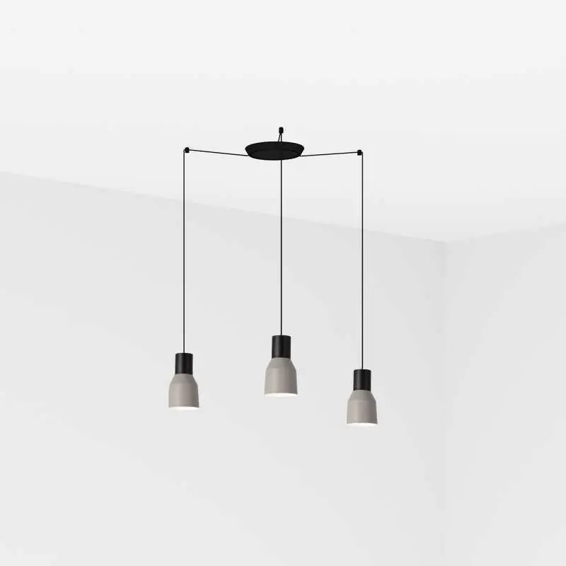 Oferta Lámpara techo acero E27 negro mate BLAGNAC