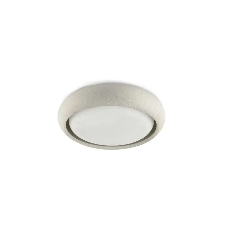 Lámpara techo cemento LED integrado blanco ROMIGNY Más Vendido