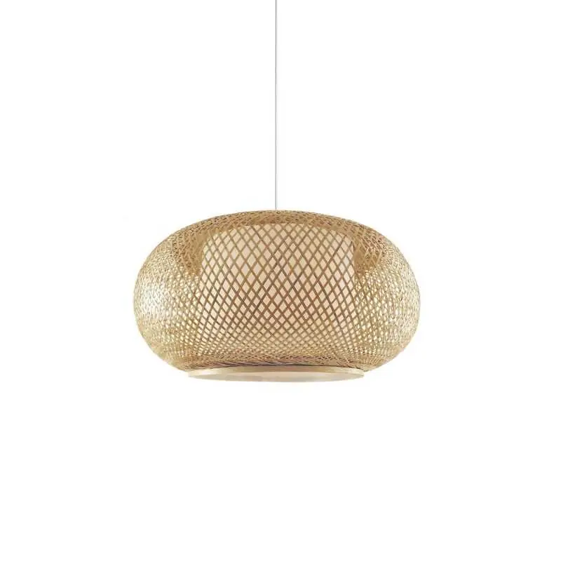 Última Oportunidad Colgante simple ROHAN bambú E27 LED
