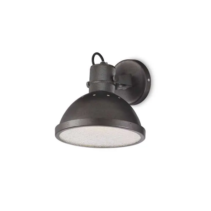 Aplique de pared LAMESAN hierro E27 LED color gris rústico Envío Inmediato