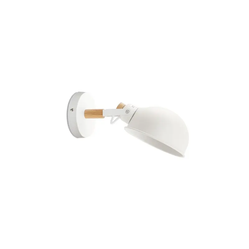 Precio Bajo Aplique de pared BECUS madera E27 LED color blanco