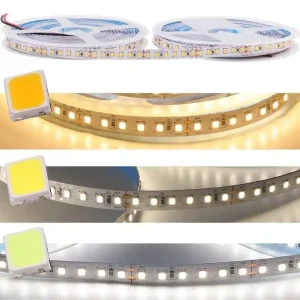 Tira LED 24V DC - 18W/m - Monocolor - 10mm - IP20 - Rollo 5 metros - 120ch/m Blanco extra cálido 1800K Precio Bajo
