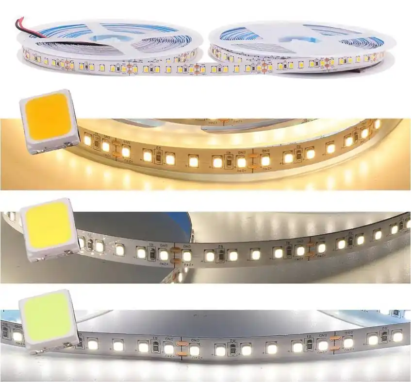 Tira LED 24V DC - 18W/m - Monocolor - 10mm - IP20 - Rollo 5 metros - 120ch/m Blanco extra cálido 1800K Precio Bajo