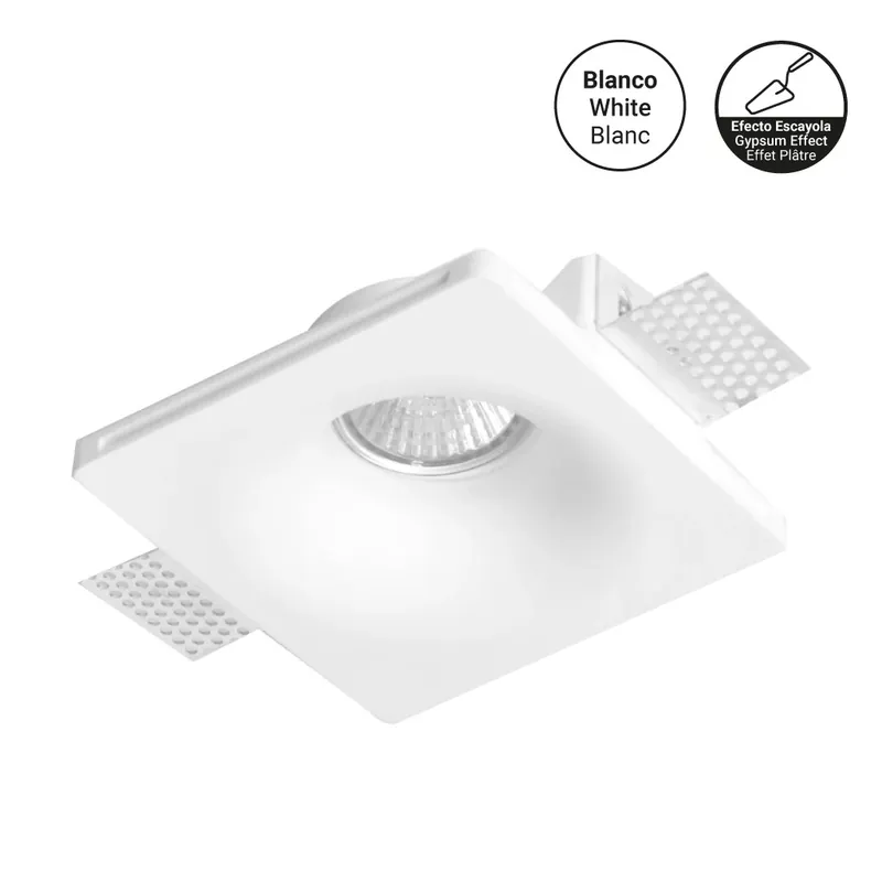 Downlight cuadrado de escayola - Trimless - 1 x GU10 Oferta
