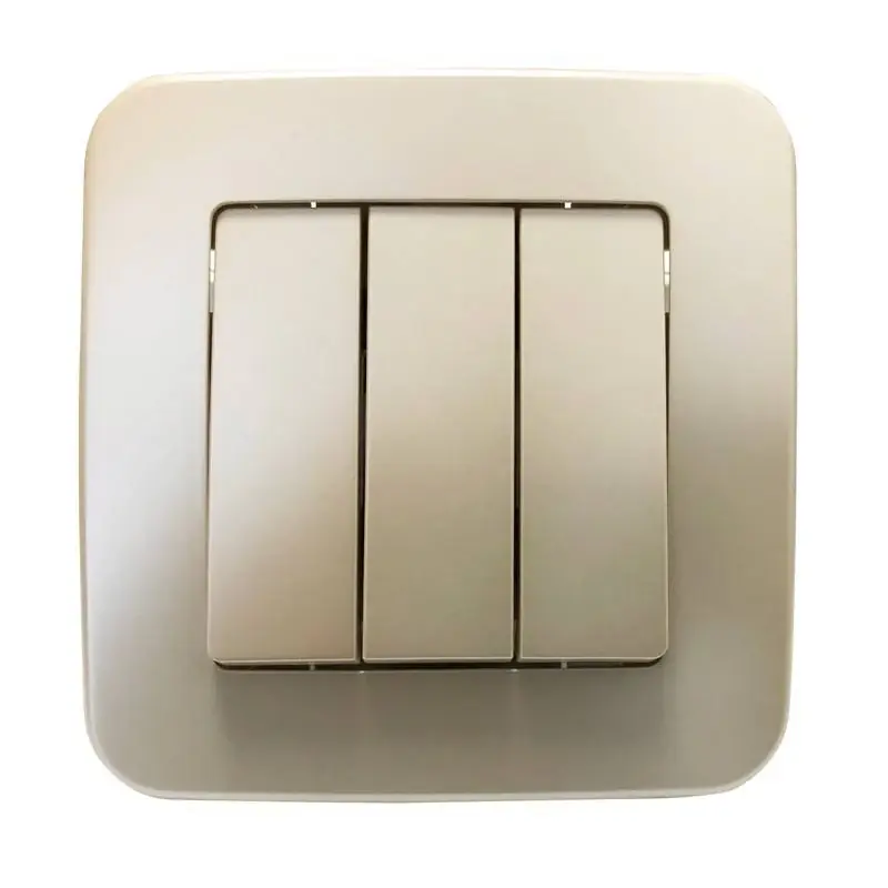 Compra Ahora Mecanismo interruptor empotrable de 3 piezas Blanco