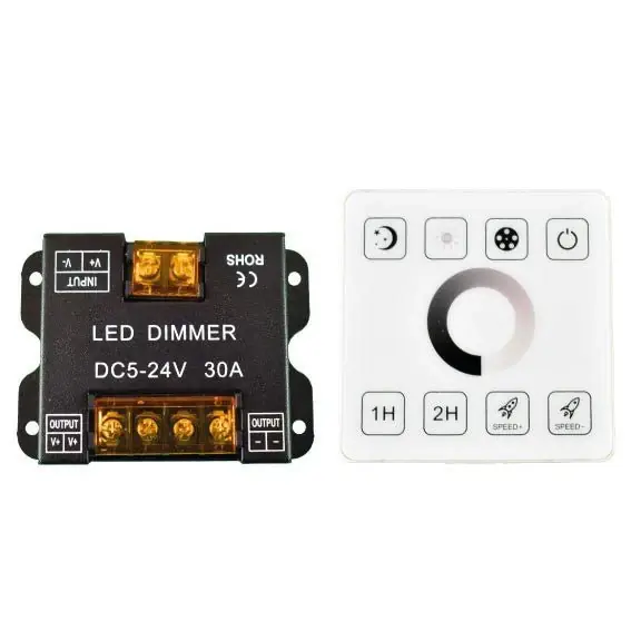 Venta Final Controlador MONOCOLOR para tiras LED con panel táctil RF - 5-24V/DC