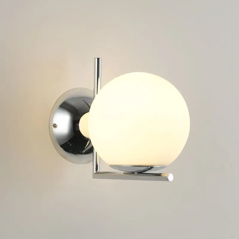 Solo Hoy Aplique de pared bola cristal "ATOM" - E27 - Ø 15cm Dorado