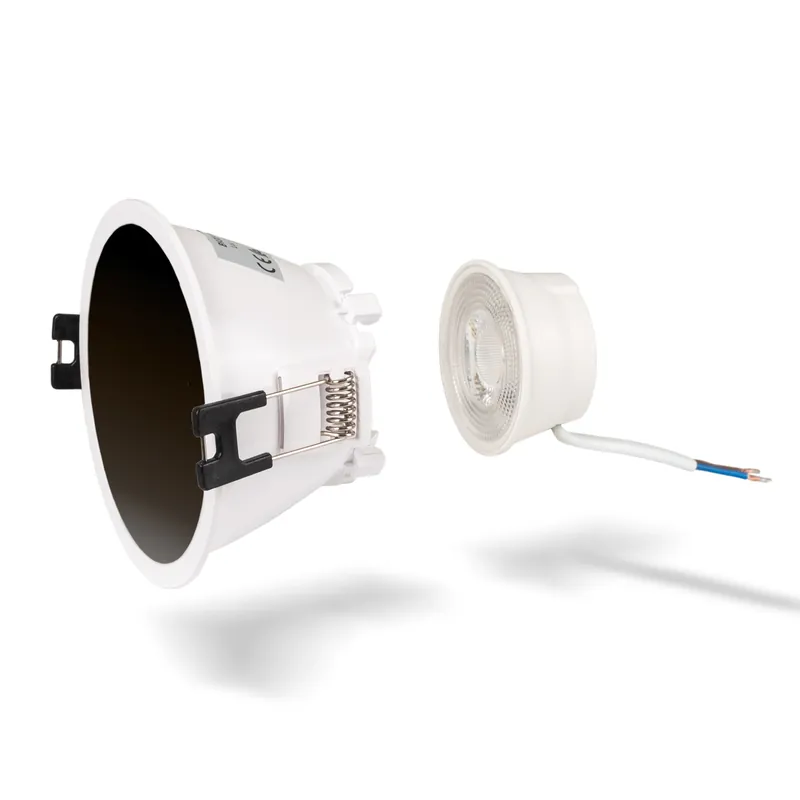 Ordenar Ahora Mismo KIT Aro downlight redondo Ø93mm + Módulo LED MR16 5W Negro