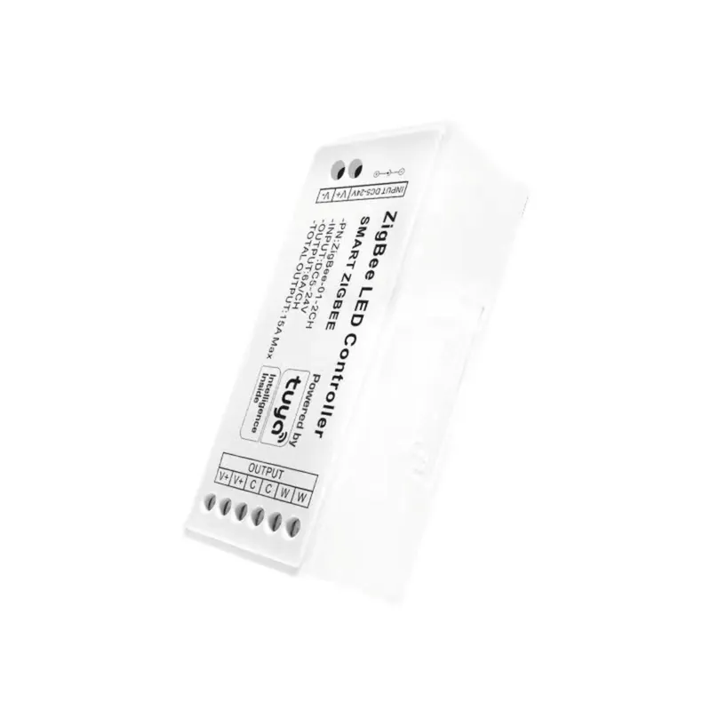 Última Versión Controlador para tira LED monocolor - 6A por canal - ZigBee/TUYA SMART