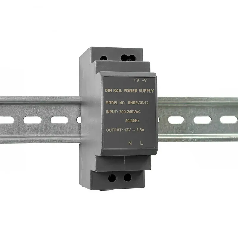 Fuente de alimentación para carril DIN TS35 - 30W - 12V - 2.5A Mejor Precio