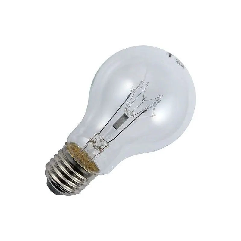 Bombilla | Casquillo grande E27 | Lámpara estándar | Transparente | 65mm | 150W Precio Bajo