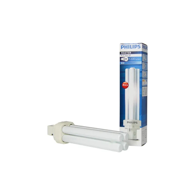 Oferta Flash Philips MASTER PL-C Xtra 26W - 830 Luz Cálida | 2-Pines