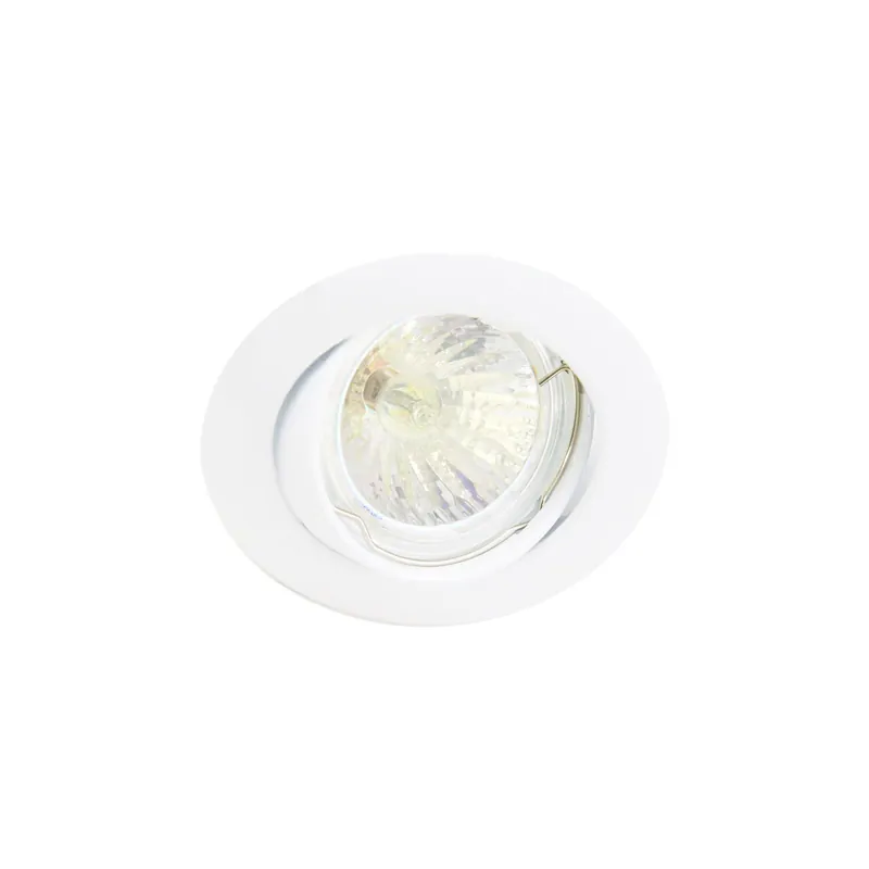 Envío Inmediato Any Lamp Empotrado Spot Circular Ajustable Blanco | Recorte 75mm - GU5.3 Casquillo