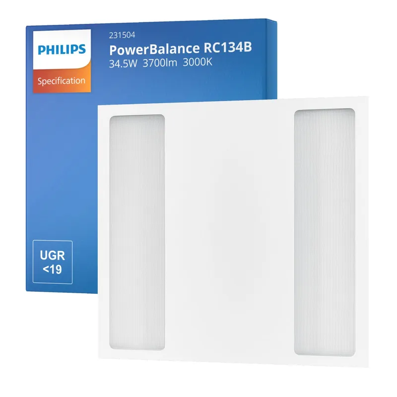 A Buen Precio Philips Panel LED PowerBalance RC134B 34.5W 3700lm - 830 Luz Cálida | 60x60cm - UGR <19