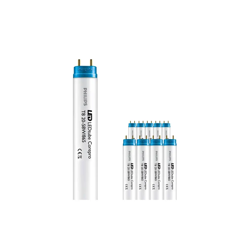 Venta Final Multipack 10x Philips Tubo LED T8 CorePro (EM/Mains) Standard Output 20W 2200lm - 865 Luz de Día | 150cm - Reemplazo 58W