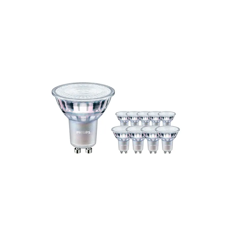 Multipack 10x Philips Corepro LED Foco GU10 PAR16 4.6W 390lm 36D - 840 Blanco Frio | Reemplazo 50W Compra Hoy