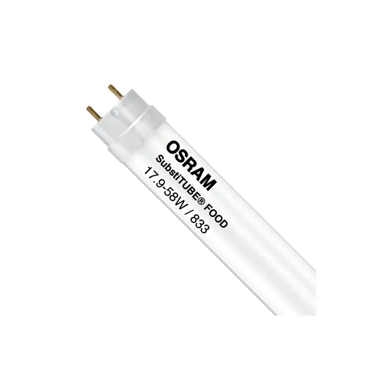 Marca Reconocida Osram SubstiTUBE LED T8 Food (EM Mains) High Frequency 17.9W 1700lm - 833 Luz Cálida | 150cm - Food - Reemplazo 58W