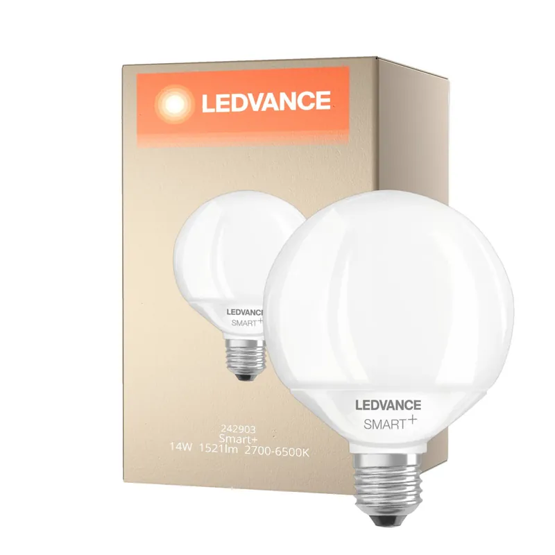 Directo De Fábrica Ledvance Smart+ Wifi E27 Globe 16W 1521lm - 827-865 Ajustable Blanco | Regulable - Reemplazo 100W