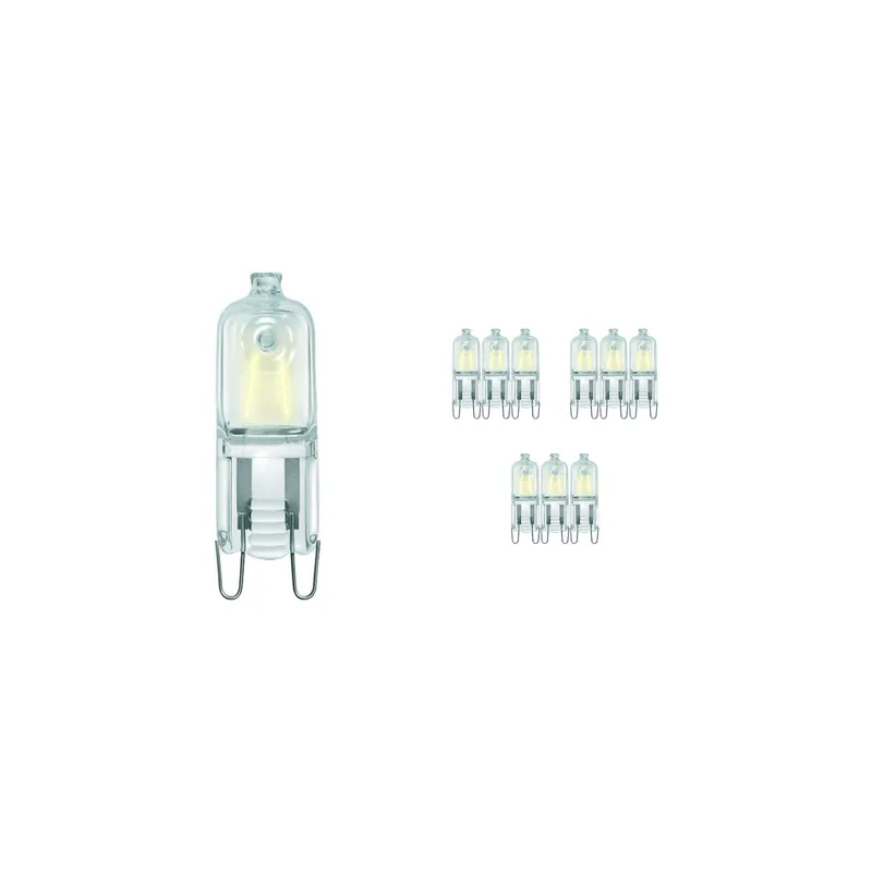 Alta Calidad Multipack 10x Philips Halógeno G9 EcoHalo Clickline 28W
