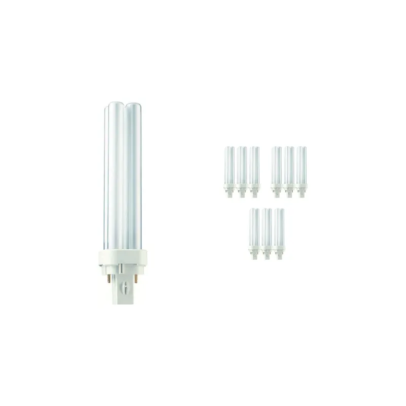 Pago Seguro Multipack 10x Philips MASTER PL-C 18W - 827 Luz Muy Cálida | 2-Pines