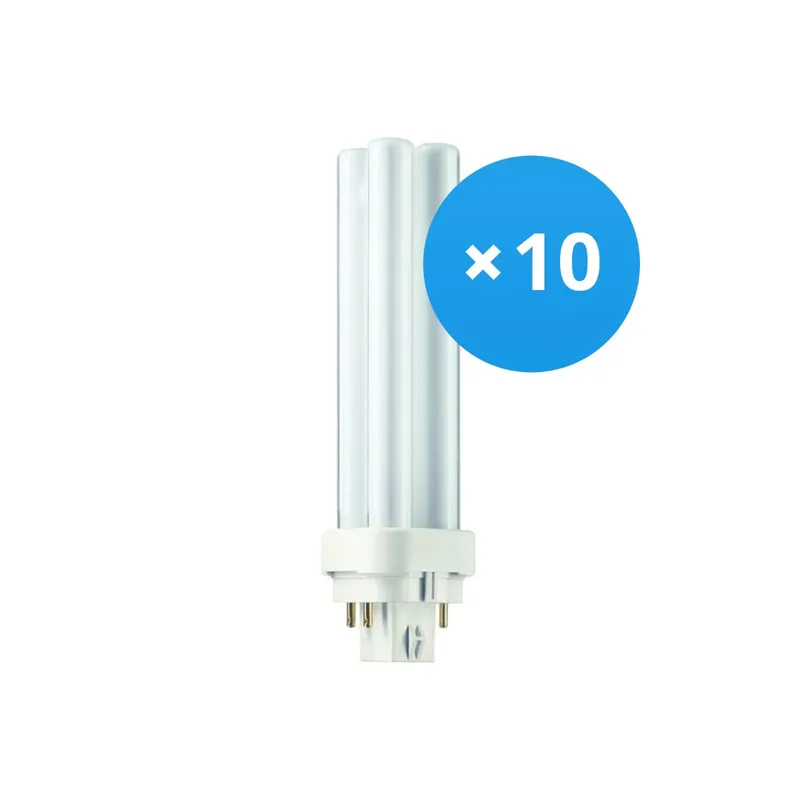 Ordenar Ahora Mismo Multipack 10x Philips MASTER PL-C 13W - 830 Luz Cálida | 4-Pines
