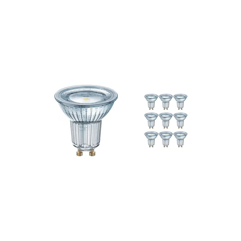 A Buen Precio Multipack 10x Osram Parathom Foco LED GU10 PAR16 4.3W 330lm 120D - 827 Luz muy Cálida | Reemplazo 50W