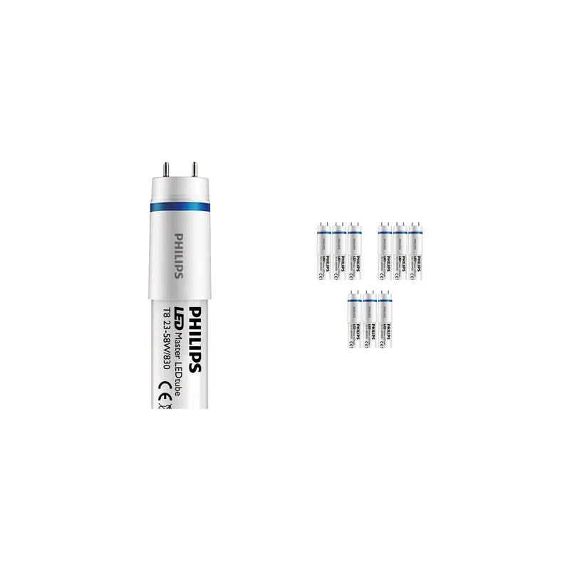 Multipack 10x Philips LED Tube T8 MASTER (EM Mains) Ultra Output 23W 3400lm - 830 Luz Cálida | 150cm - Reemplazo 58W Compra Hoy