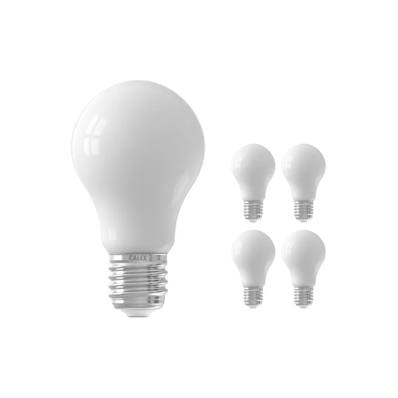 Multipack 5x Calex Smart Tuya Wifi E27 Pera 7W 806lm - 822-840 Ajustable Blanco | Regulable - Reemplazo 60W Rebajas