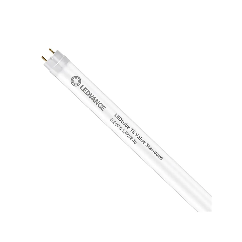 Envío Exprés Ledvance Tubo LED T8 Value (EM/Mains) Standard Output 6.6W 800lm - 840 Blanco Frio | 60cm - Reemplazo 18W