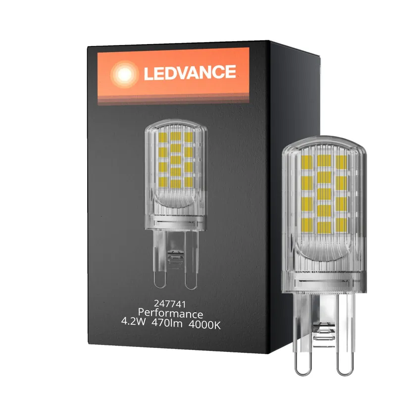 Venta Final Ledvance Performance LED Capsule G9 Clara 4.2W 470lm - 840 Blanco Frio | Reemplazo 40W