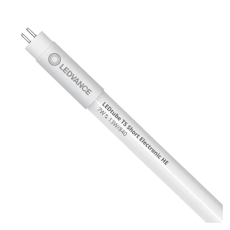 Alta Calidad Ledvance Tubo LED T5 Value Short (HF) High Efficiency 7W 850lm - 840 Blanco Frio | 52cm - Reemplazo 13W