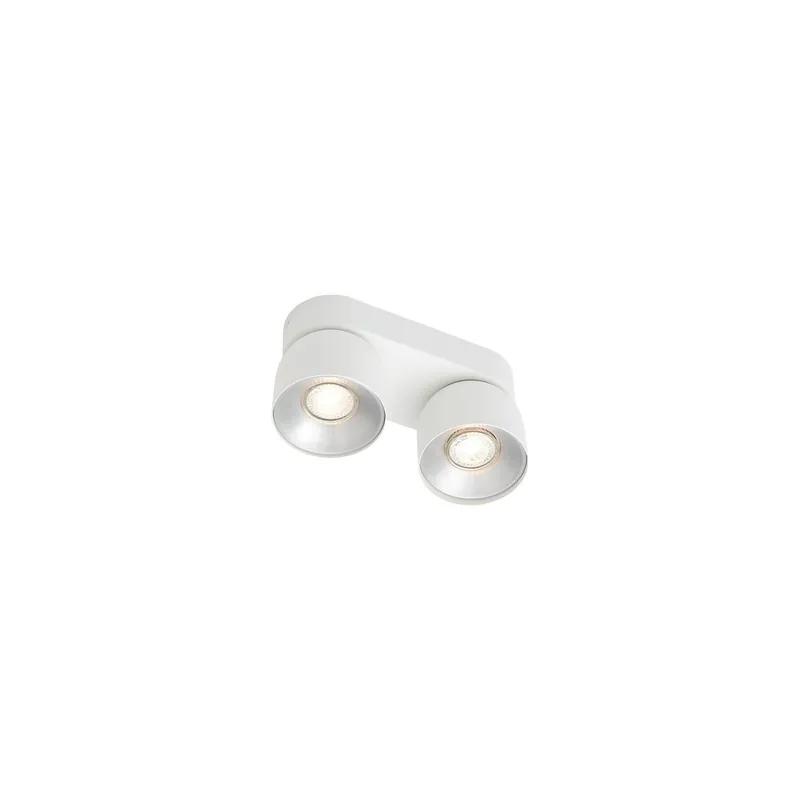 Directo De Fábrica Nordlux Pitcher Foco Metal Blanco | Apta para 2x GU10