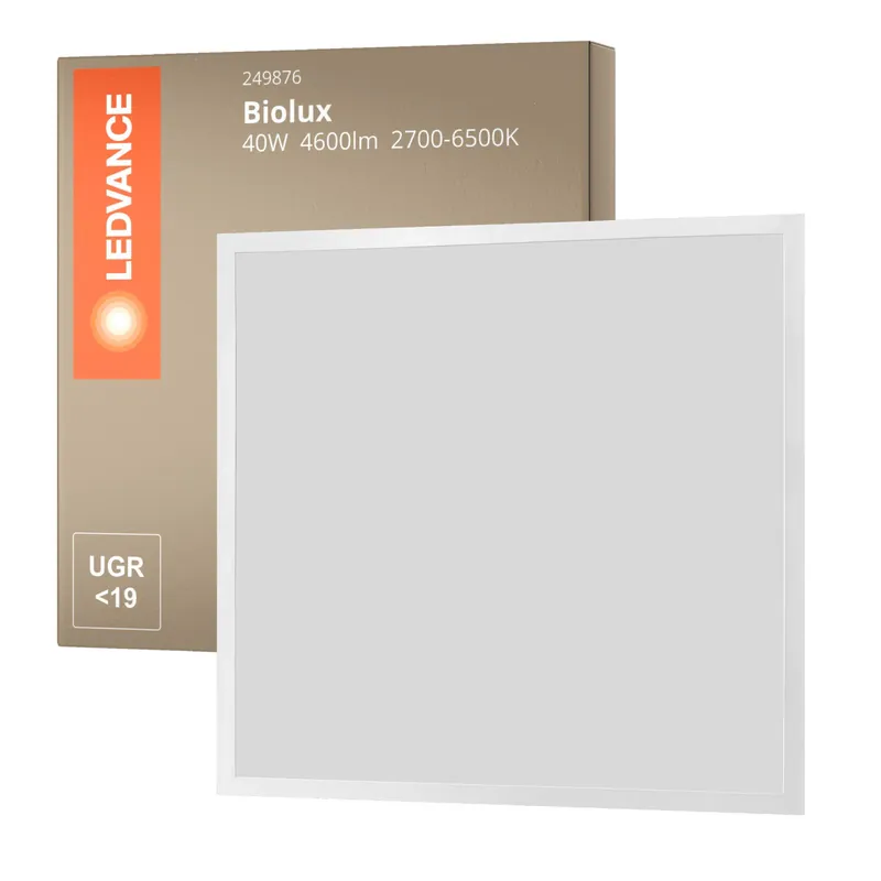 Precio De Fábrica Ledvance Panel LED Biolux 40W 4600lm - 927-965 Ajustable Blanco | 60x60cm - UGR <19 - Mejor Reproducción De Color - Dali Regulable