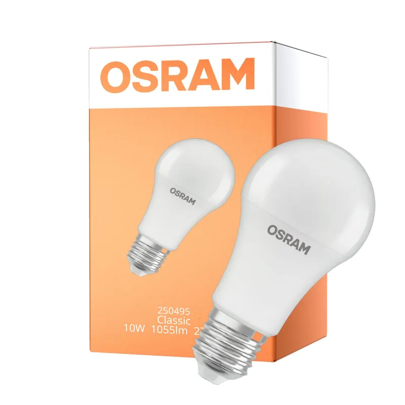 Solo Por Tiempo Limitado Osram Classic LED E27 Pera Mate 10W 1055lm - 827 Luz Muy Cálida | Sensor De Movimiento Y Luz - Reemplazo 75W