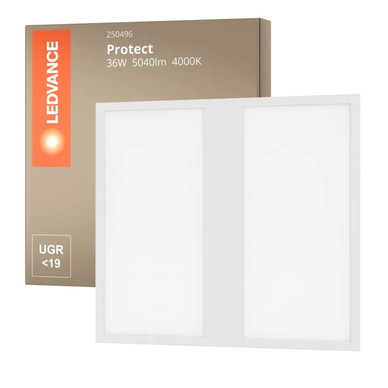 Alta Calidad Ledvance Panel LED Protect 36W 5040lm - 840 Blanco Frio | 60x60cm - UGR <19 - Dali Regulable
