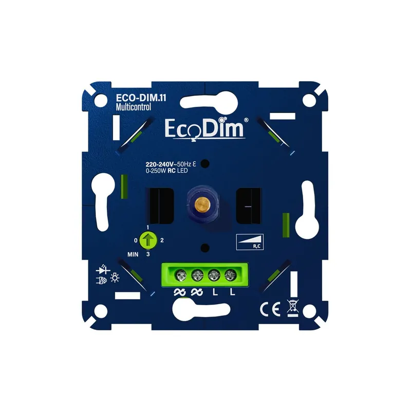 EcoDim.11 Dimmer LED Multicontrol Universal 0-250W (RLC) Alta Calidad