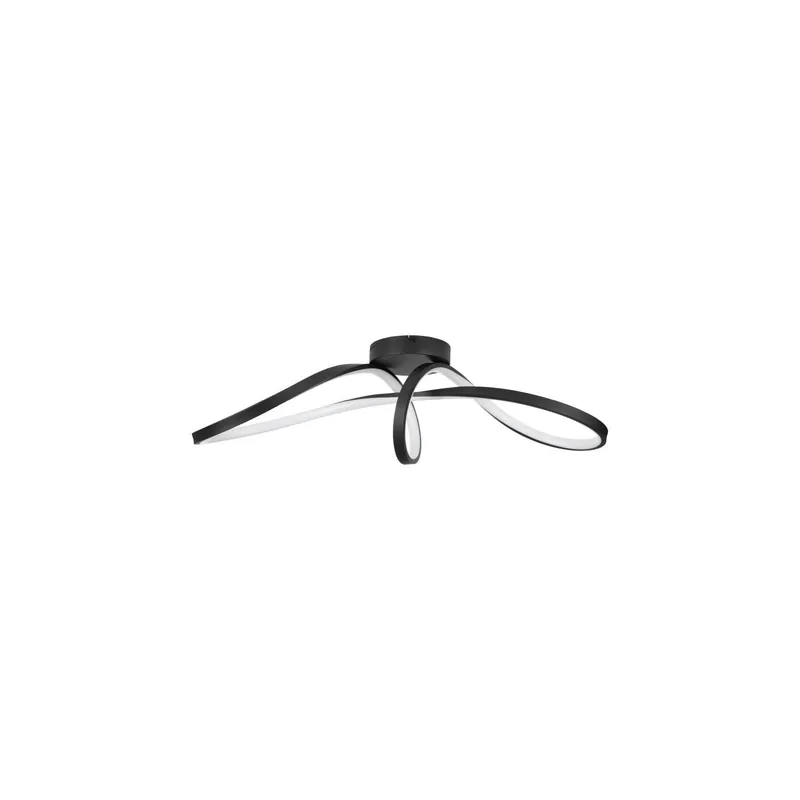 Barato Eglo Connect.Z Smart Luz de techo Calarossa-Z Acero Negro 22W 2500lm - 827-865 Ajustable Blanco + RGB | Regulable