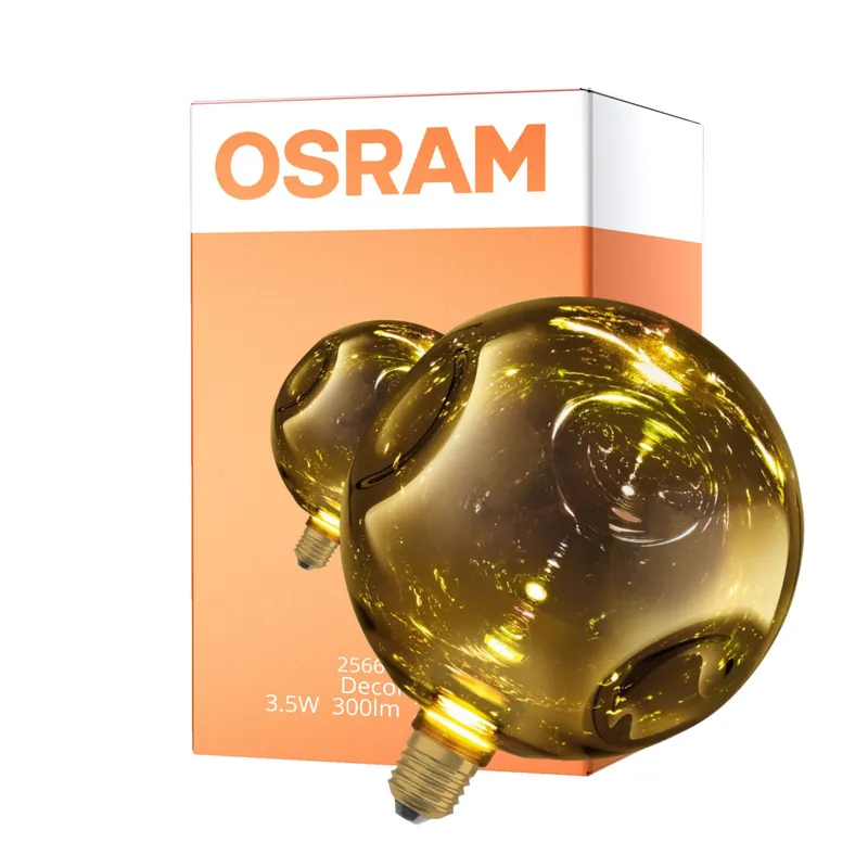 Osram Decor LED Lamp Oro Vidrio E27 3.5W 300lm - 827 Luz Muy Cálida | Reemplazo 25W Venta Final