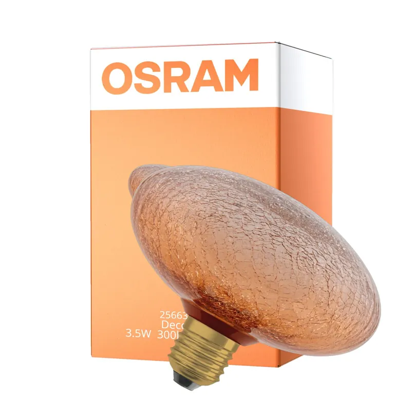 Promoción Osram Decor LED Lamp Naranja Vidrio E27 3.5W 300lm - 827 Luz Muy Cálida | Reemplazo 25W