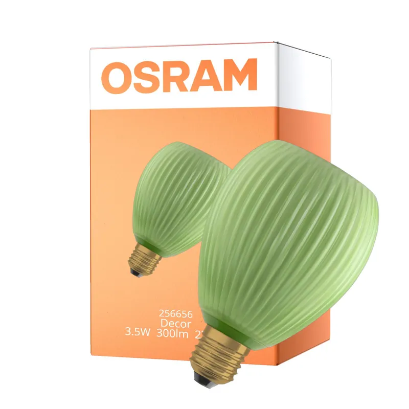 Compra Hoy Osram Decor LED Lamp Verde Vidrio E27 3.5W 300lm - 827 Luz Muy Cálida | Reemplazo 25W