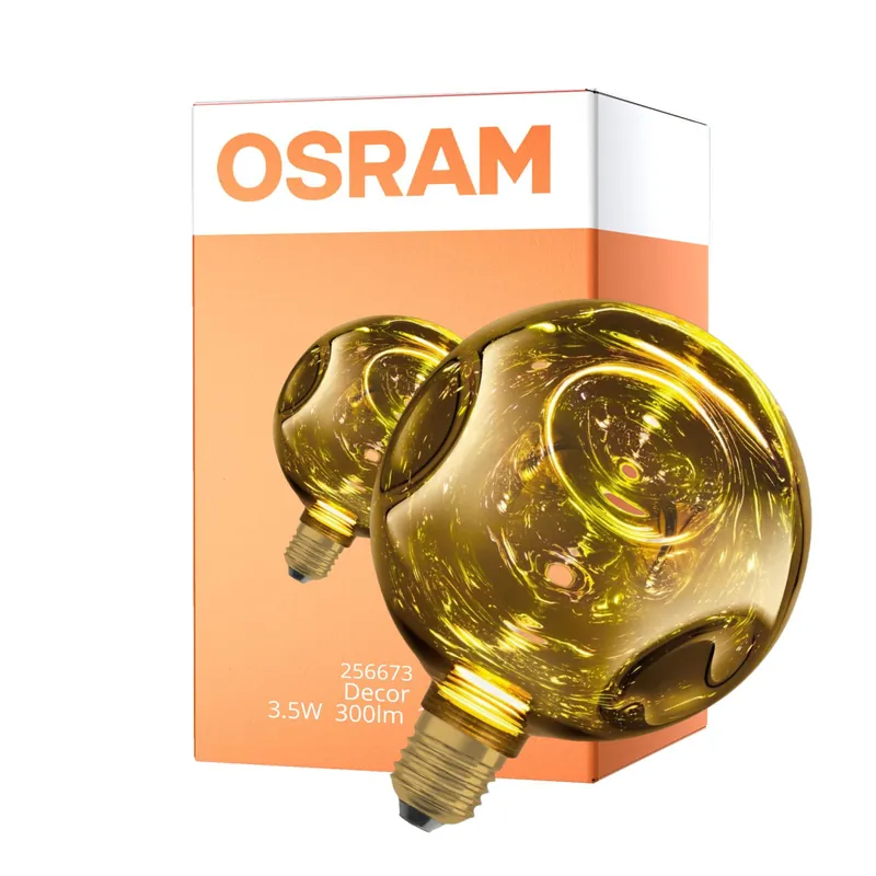 Osram Decor LED Lamp Oro Vidrio E27 3.5W 300lm - 827 Luz Muy Cálida | Reemplazo 25W Oferta Limitada