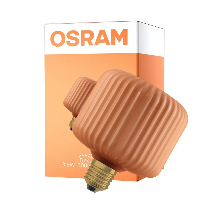 Última Versión Osram Decor LED Lamp Naranja Vidrio E27 3.5W 300lm - 827 Luz Muy Cálida | Reemplazo 25W