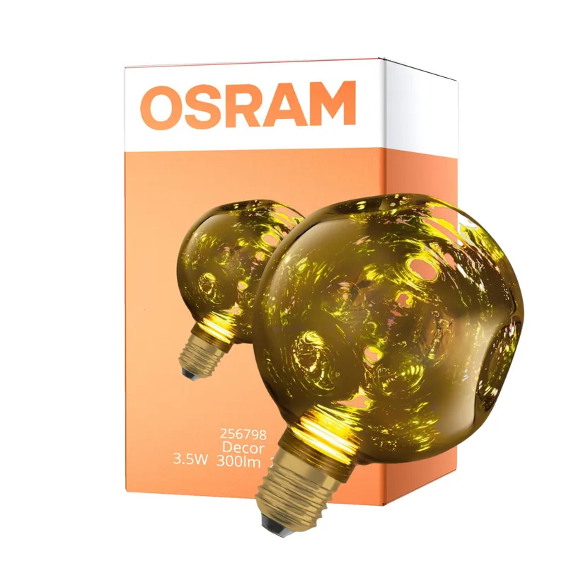 A Buen Precio Osram Decor LED Lamp Oro Vidrio E27 3.5W 300lm - 827 Luz Muy Cálida | Reemplazo 25W