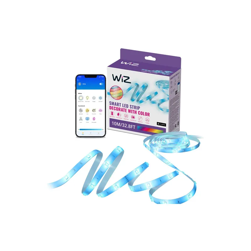 WiZ Smart Tiras LED 10 Metro 12W RGB | IP20 Favorito De Clientes