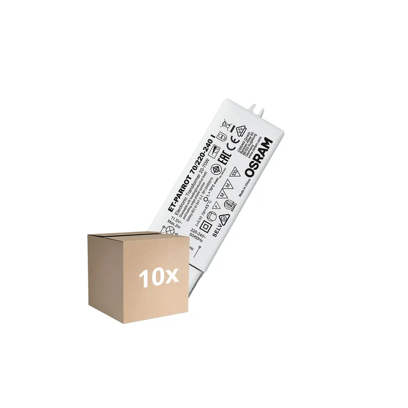 Más Vendido Multipack 10x Osram Electronic Transformador ET-PARROT 70/220-240 I
