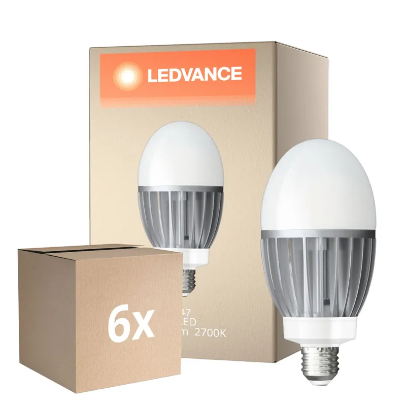 Alta Calidad Multipack 6x Ledvance LED Bulbo HQL LED P E27 29W 3600lm - 827 Luz muy Cálida | Reemplazo 80W